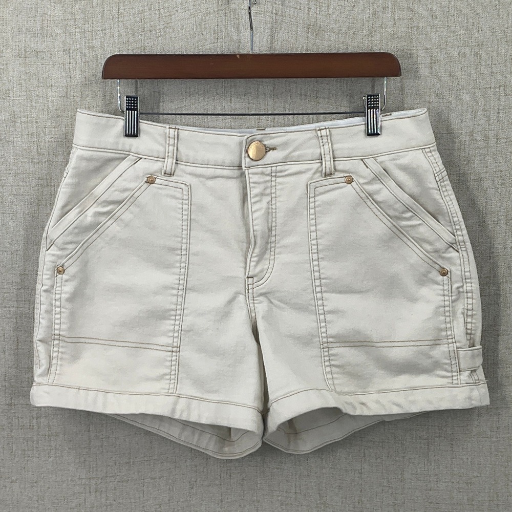 Democracy Ab solution Shorts Womens 14 Cream Utility Boho Classic Neutral